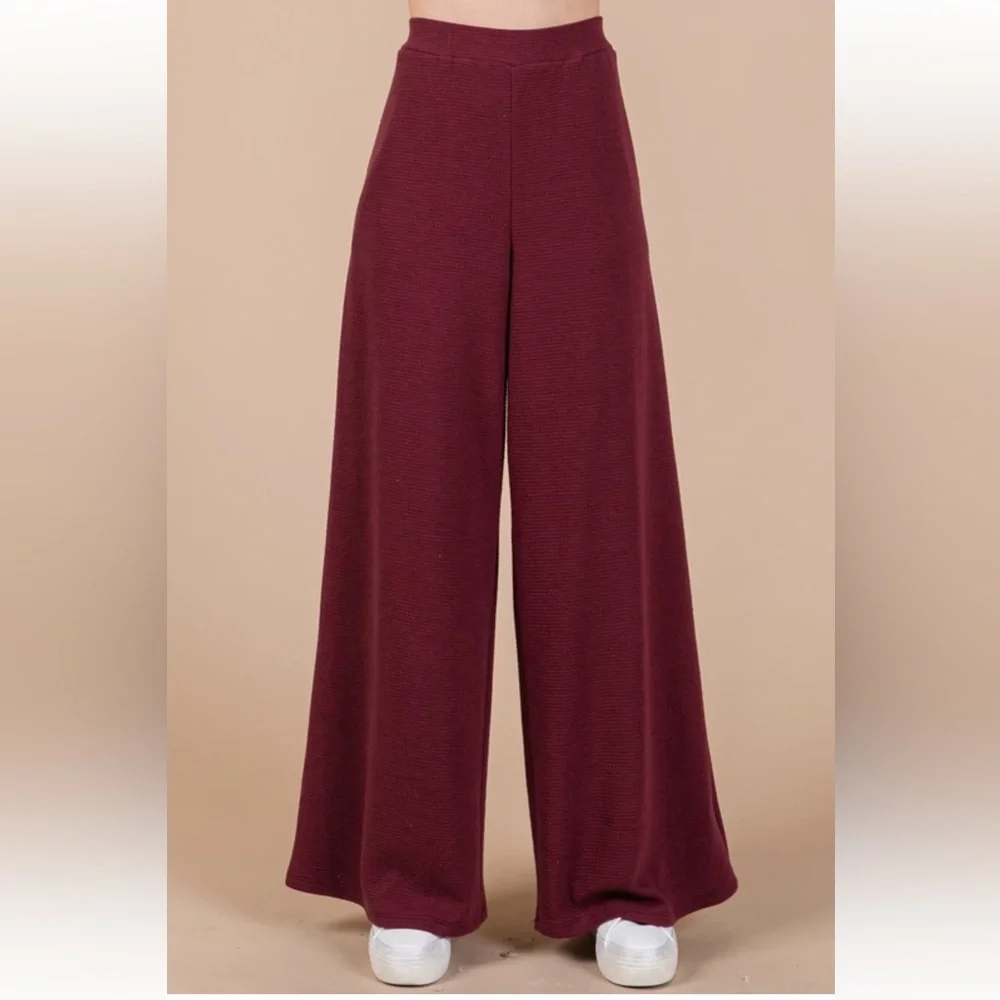 RESTOCKED Boho wide leg pant 2-piece sweatshirt set - Picture 5 of 7